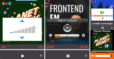 Volume controls on Cloud Phone